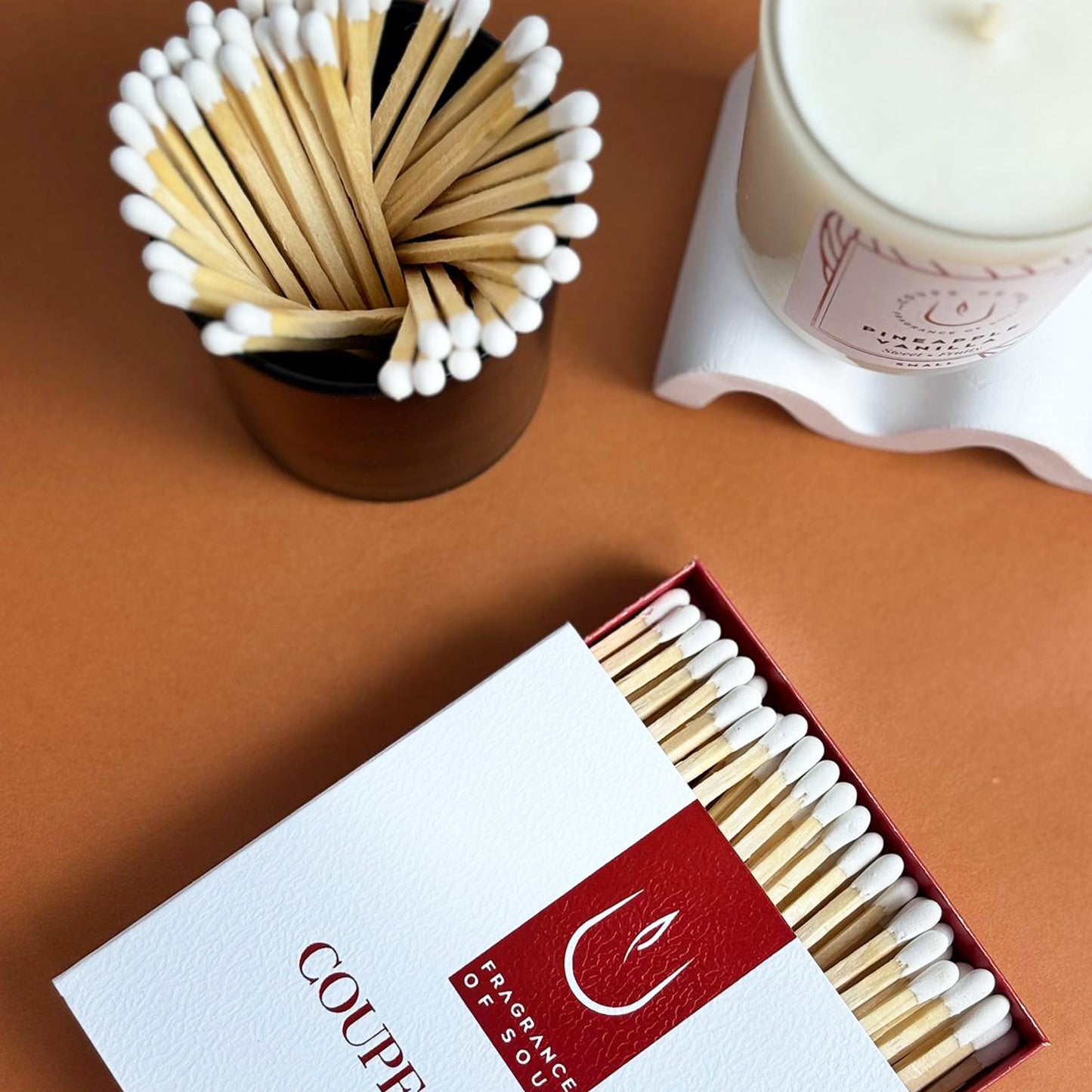 Coupe De Feu Uzun Beyaz Uçlu Kibrit Kutusu