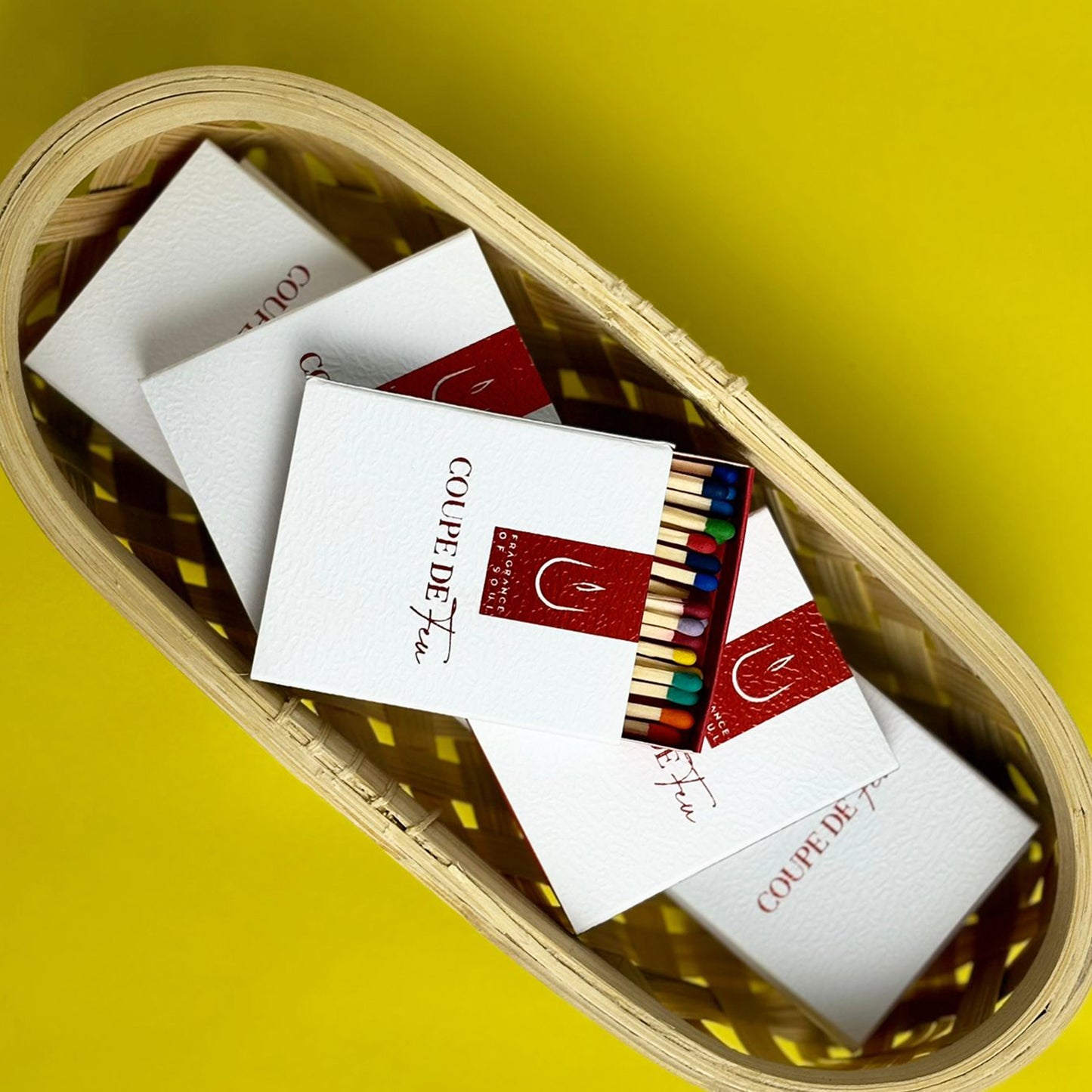 Coupe De Feu 10'lu Renkli Küçük Kibrit Kutu Seti