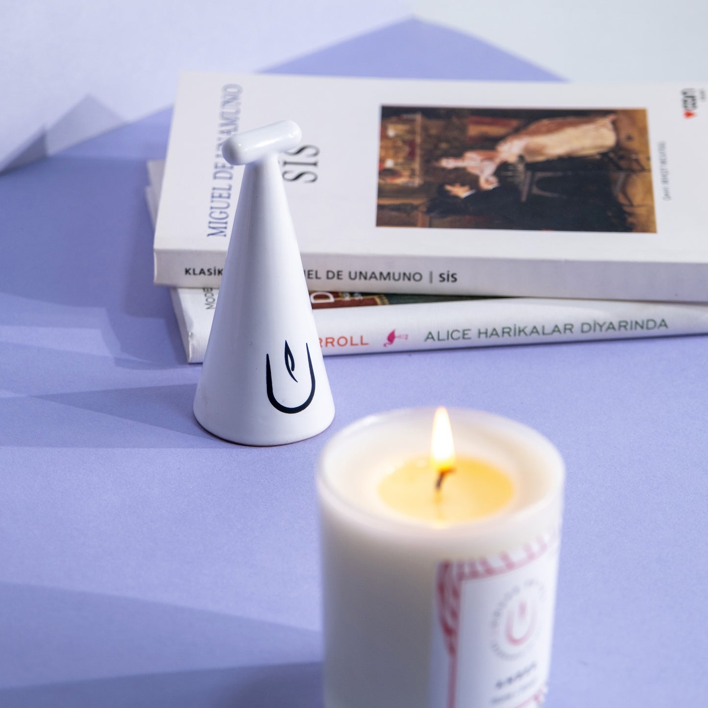 Coupe De Feu Beyaz Seramik Mum Söndürücü