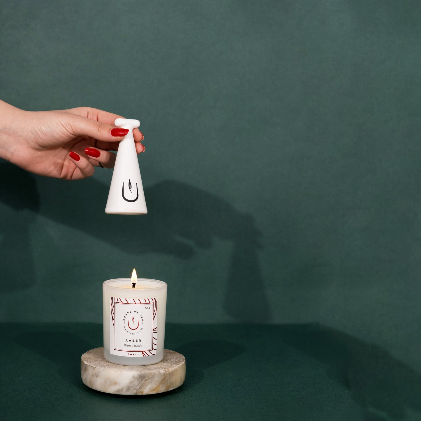 Coupe De Feu Beyaz Seramik Mum Söndürücü