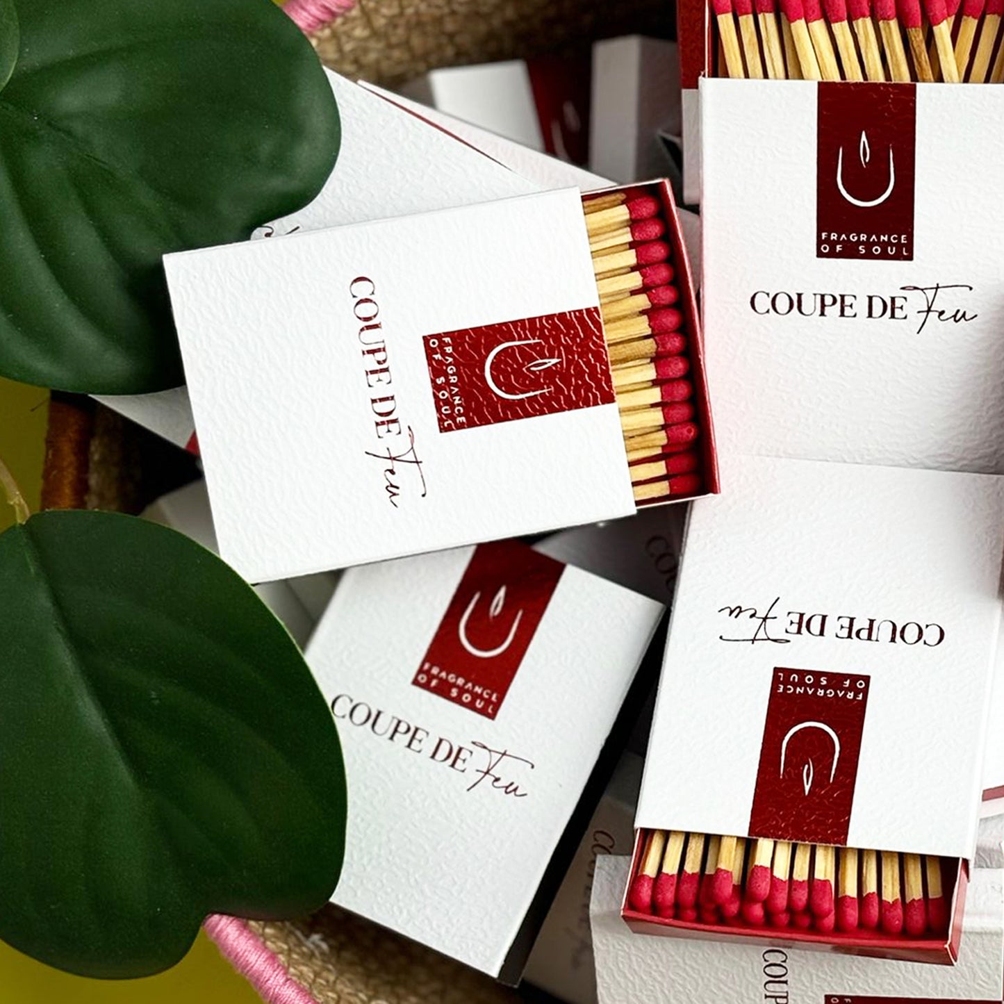 Coupe De Feu 10'lu Kırmızı Uçlu Kibrit Kutu Seti